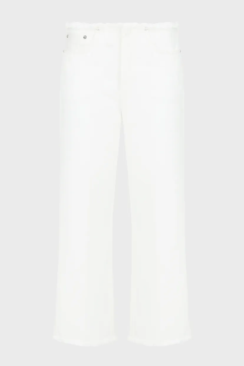 Женские белые джинсы FRAYED WB CROP FLARE JEAN 4