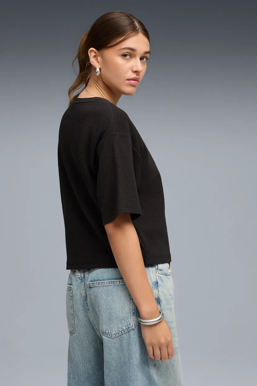 Жіноча чорна футболка Essentials Elevated Relaxed Tee Women 3