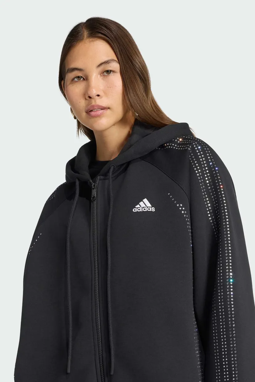 Жіноче чорне худі TEAMGEIST RHINESTONE 4