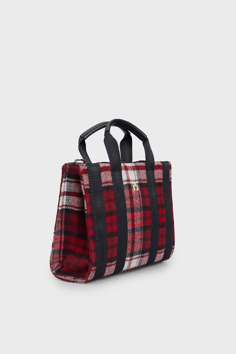 Жіноча картата сумка TH IDENTITY SMALL TOTE CHECK 3