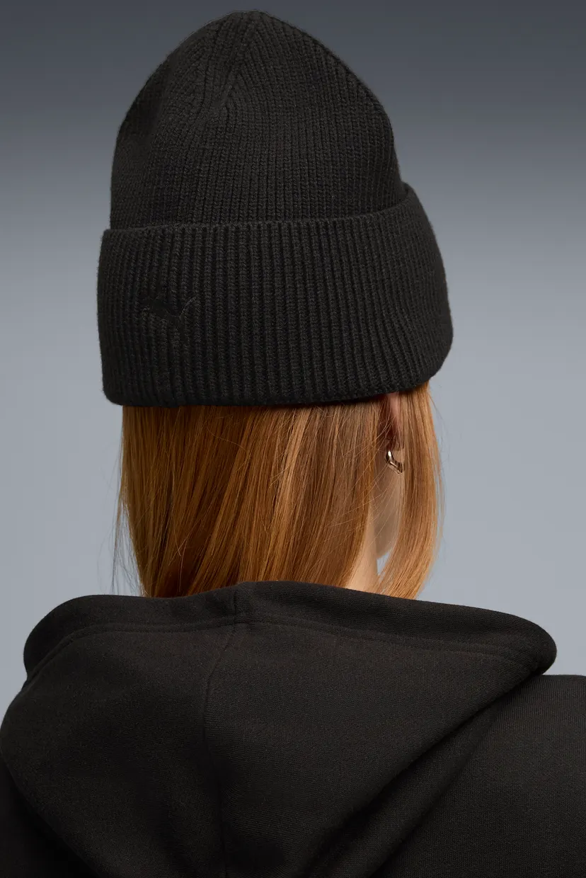 Черная шапка Scuderia Ferrari Pro Mid Crown Beanie 4
