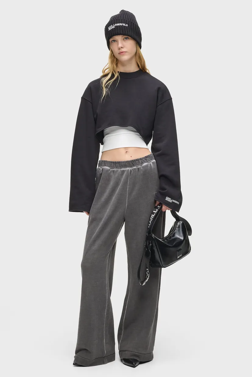 Жіночі сірі спортивні штани WASHED SWEAT 3