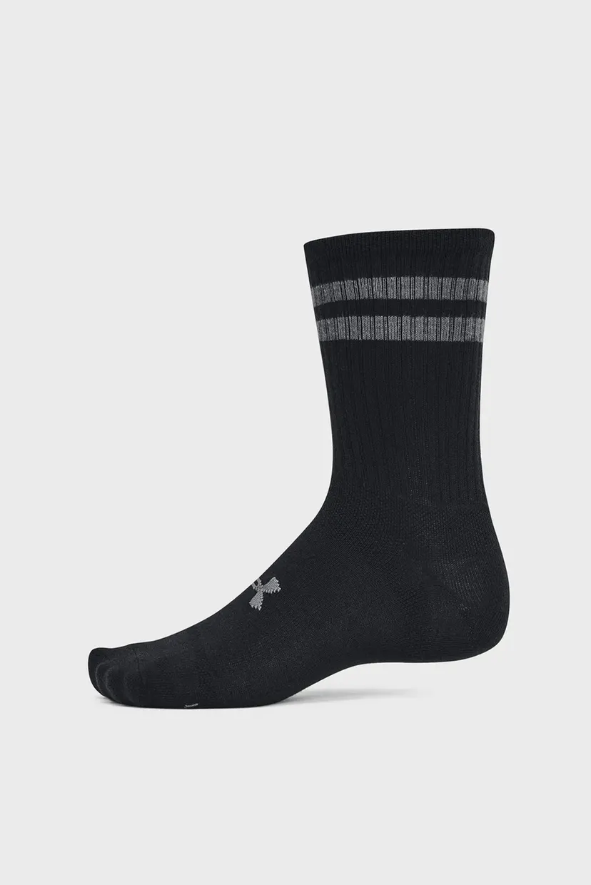 Чорні шкарпетки (6 пар) UA Essential 6pk Crew 4