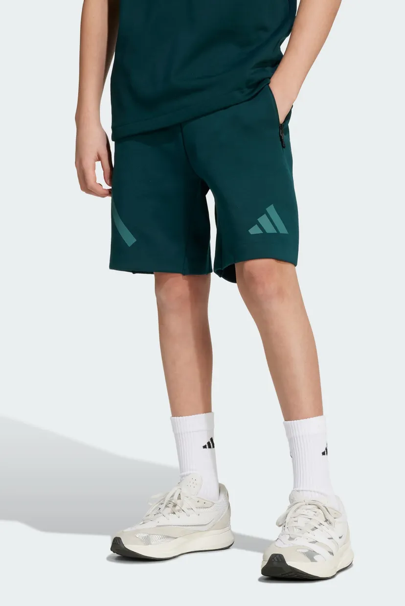 Дитячі темно-зелені шорти adidas Z.N.E. Kids 4