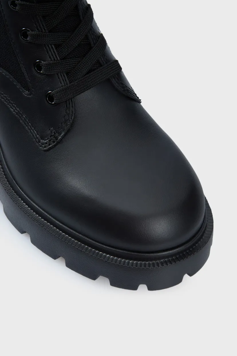 Женские черные ботильоны TJW MID HEEL BOOT MIX MEDIA 4