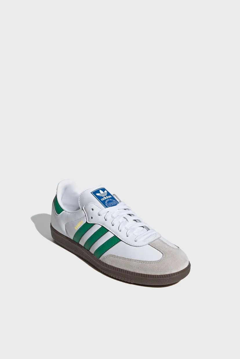 Мужские белые кожаные сникерсы Samba OG 4