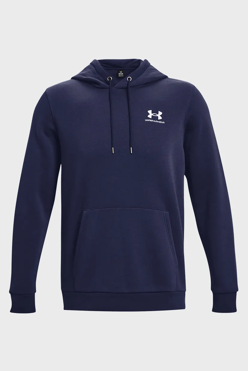 Чоловіче темно-синє худі UA Essential Fleece Hoodie-GRN 5