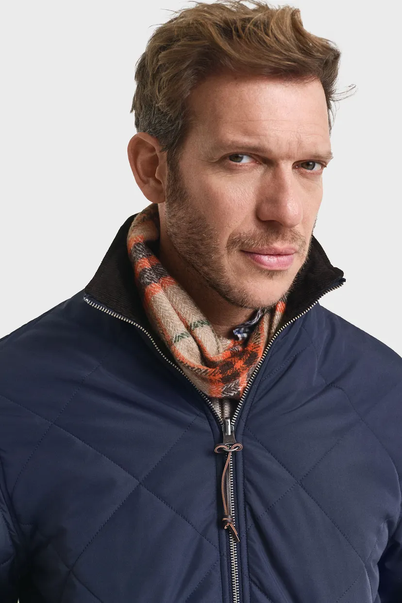 Чоловіча темно-синя куртка REVERSIBLE STAND-UP COLLAR 4