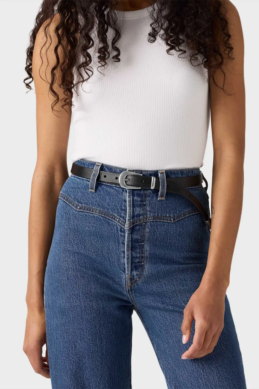 Жіночі сині джинси Ribcage Western Yoke 6