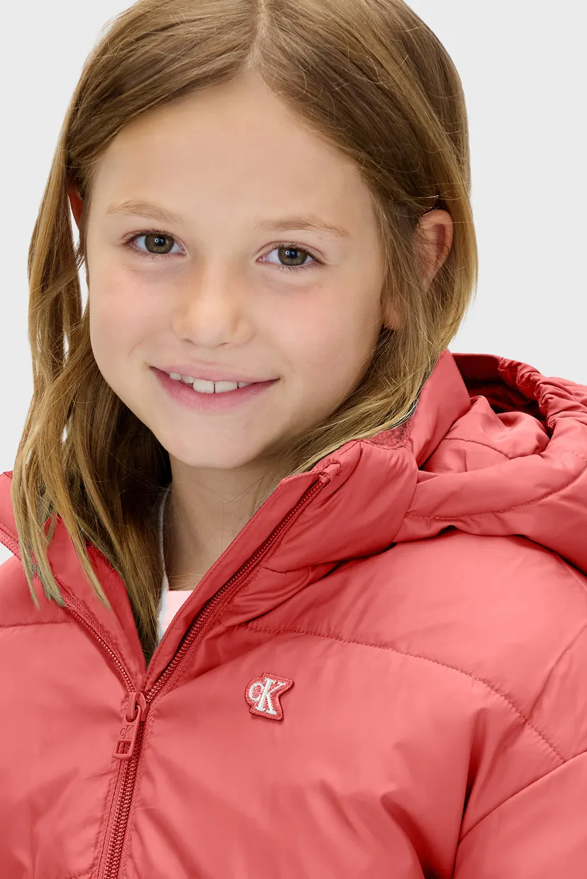 Детская коралловая куртка CK SHORT PUFFER 4