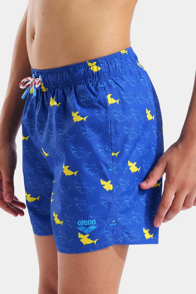 Дитячі сині плавальні шорти з візерунком WATER PRINTS BEACH BOXER AO 4