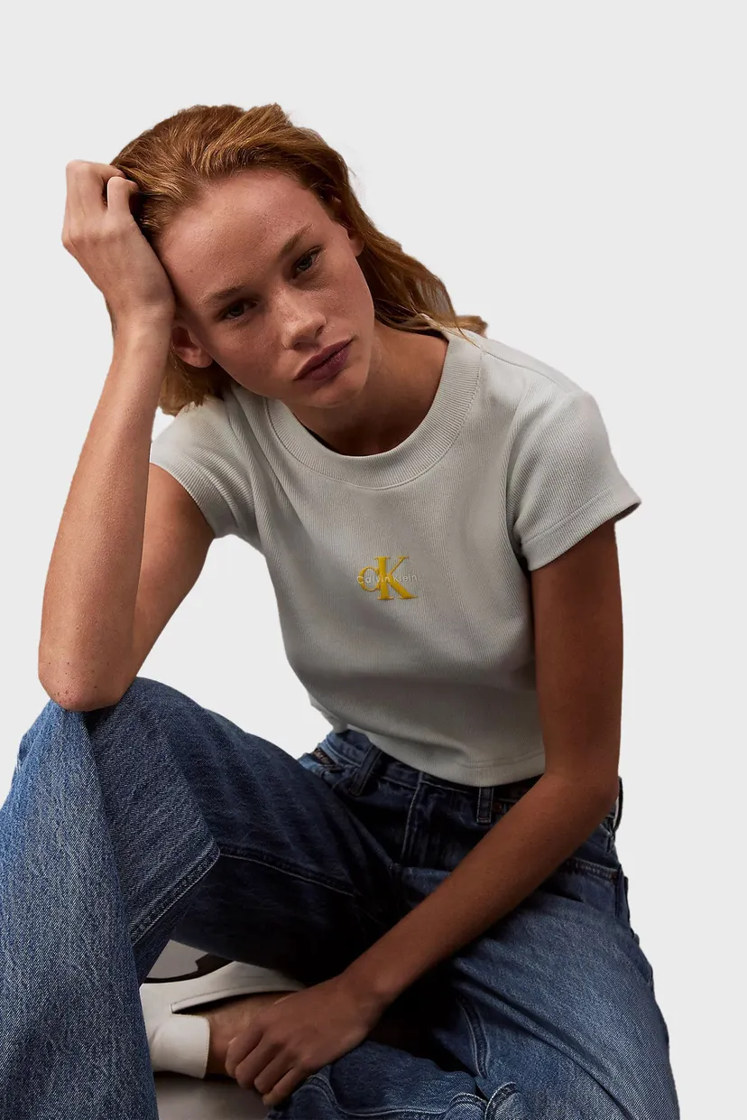 Жіноча м'ятна футболка MONOGRAM BABY 6