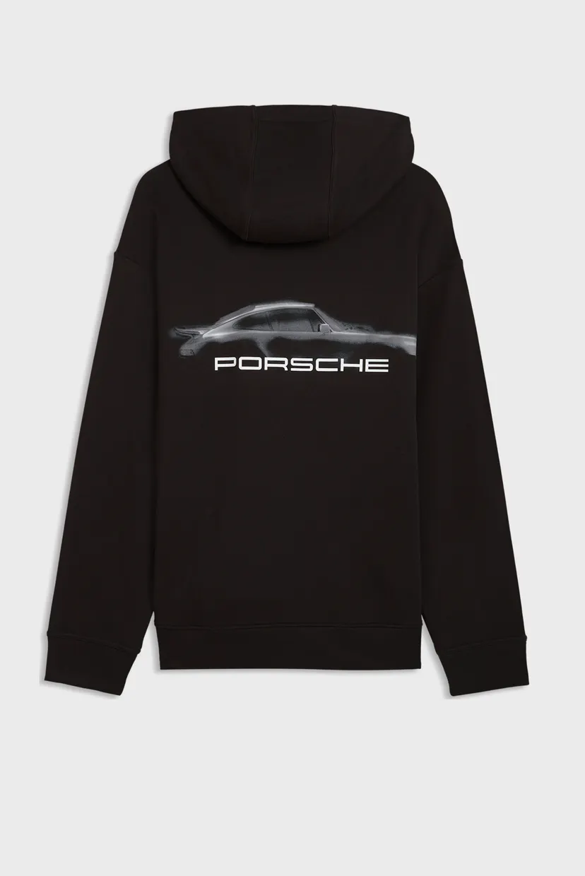 Мужское черное худи Porsche Legacy Graphic Hoodie Men 5