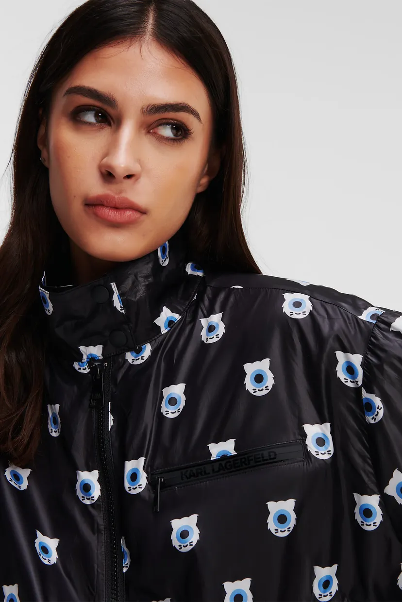 Жіноча чорна вітровка з візерунком Karl Lagerfeld x Darcel Disappoints 4