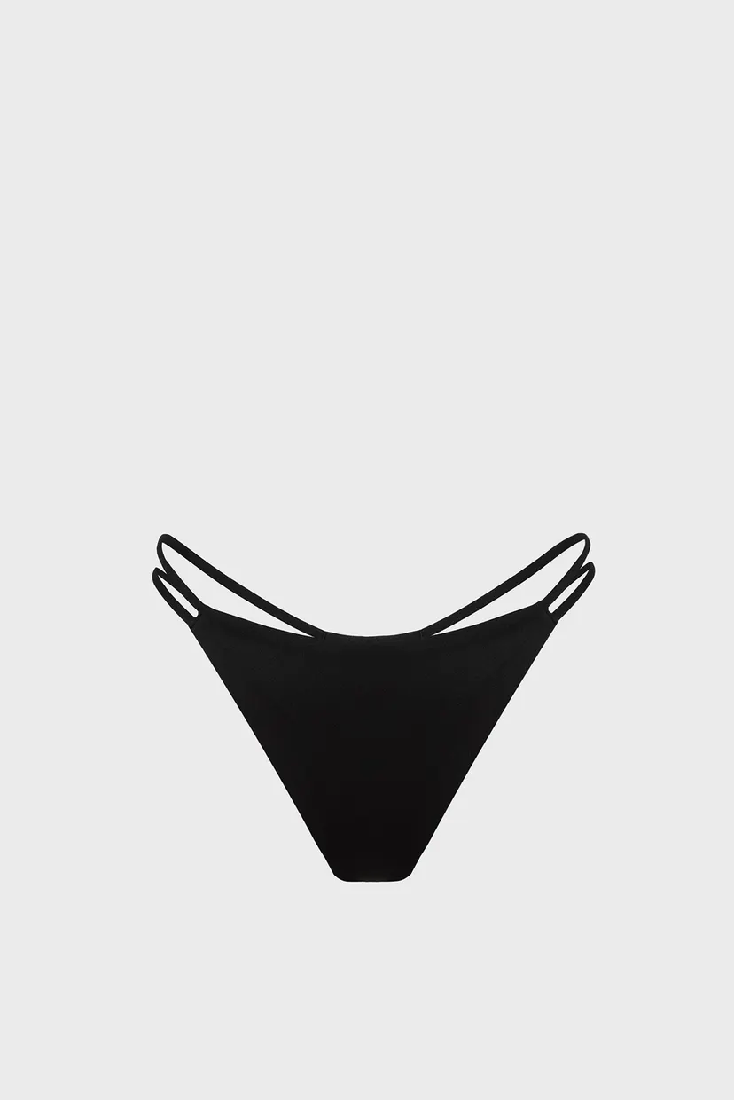 Женские черные трусики от купальника CHEEKY STRING BIKINI 6