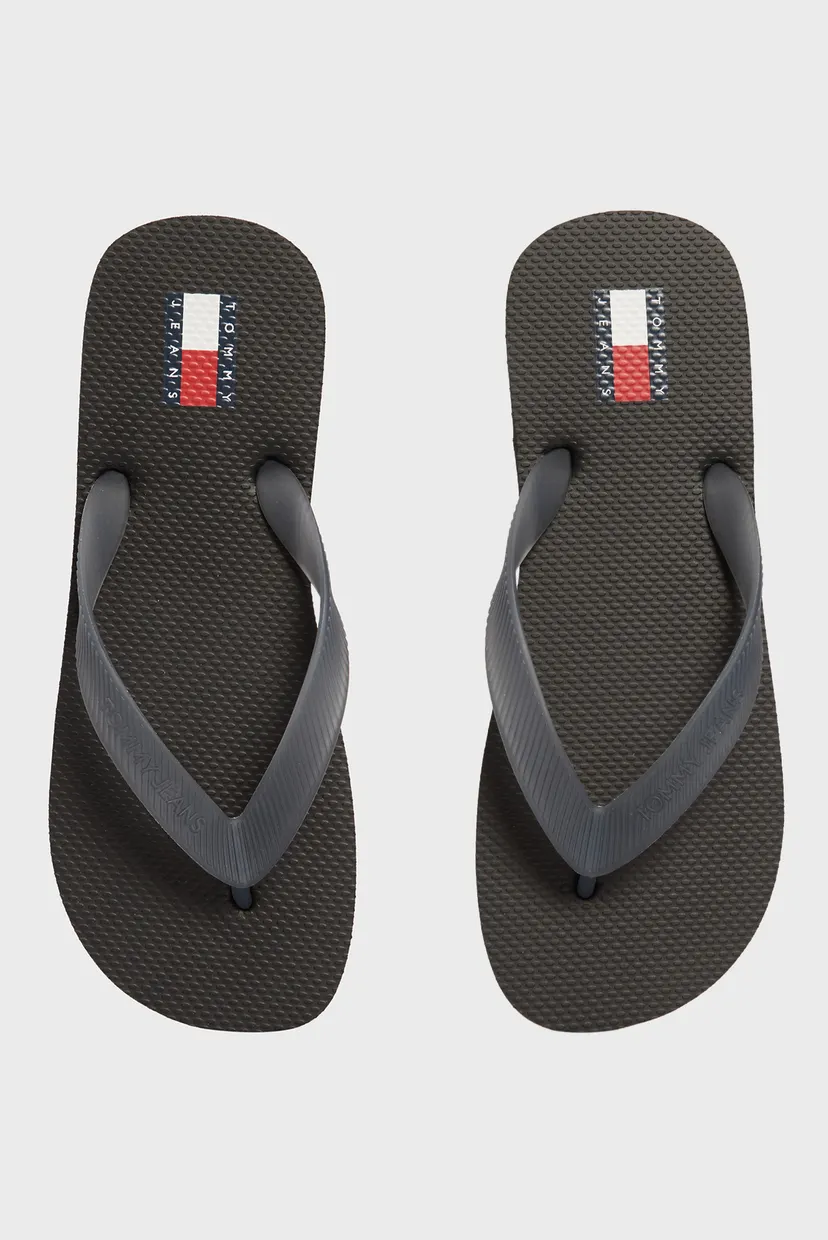 Женские черные вьетнамки LOGO FLIP FLOP 4