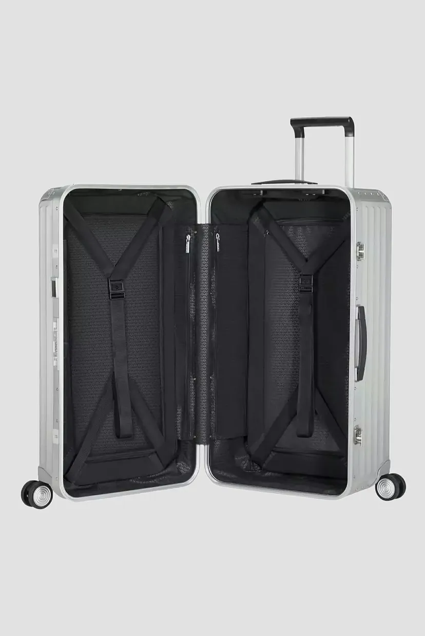 Серебристый чемодан  80 см LITE-BOX ALU ALUMINIUM 4
