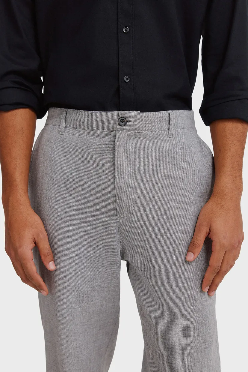 Чоловічі сірі брюки comfort slim fit 5
