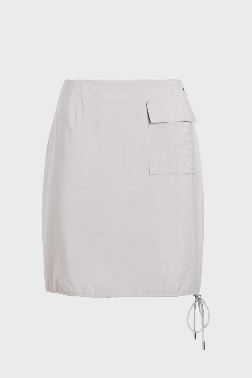 Женская белая юбка VISCOSE NYLON BLEND MINI 5