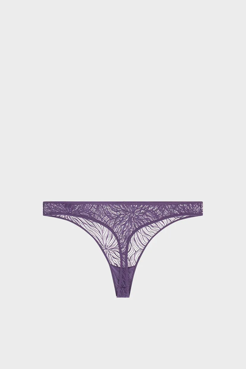 Жіночі фіолетові трусики THONG 5
