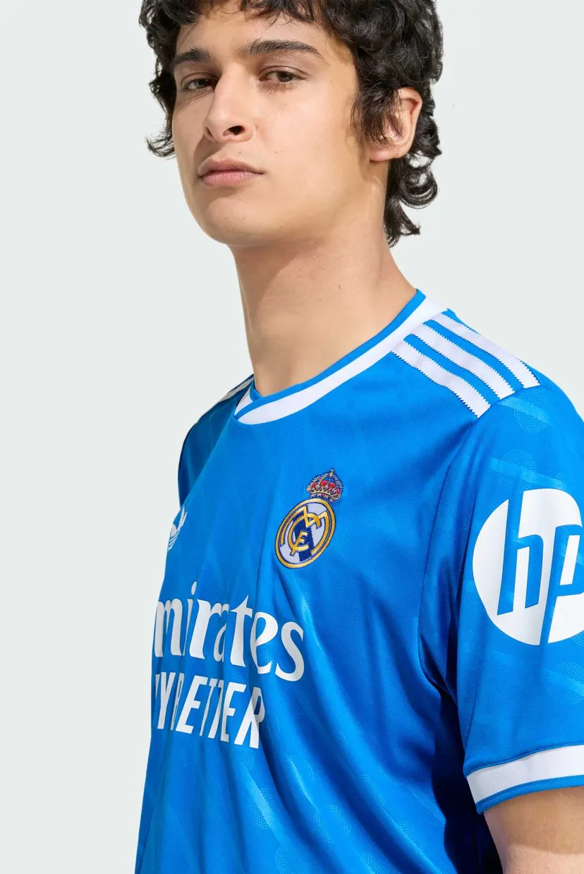Мужская синяя футболка с узором Real Madrid 25/26 Third 5