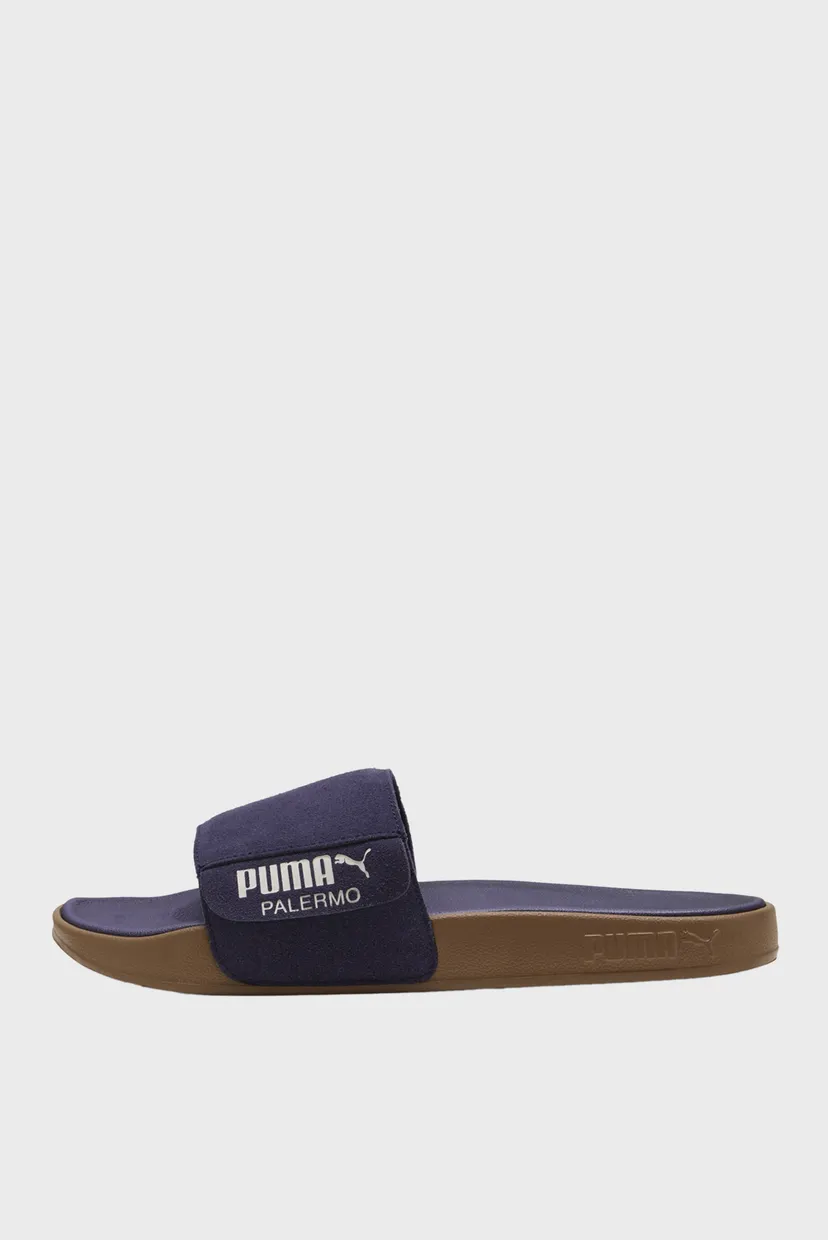 Темно-синие замшевые слайдеры Leadcat 2.0 Palermo Foil Slides Unisex 3