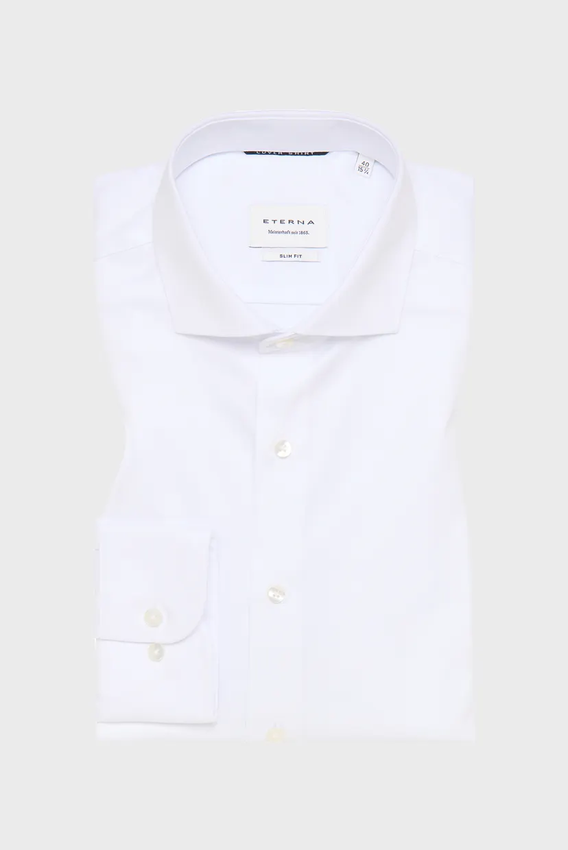 Чоловіча біла сорочка SLIM FIT 5