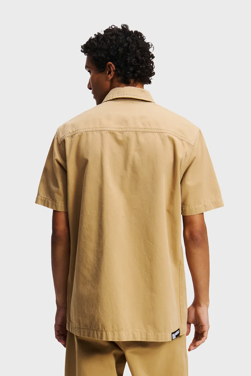 Чоловіча бежева сорочка KLJ SS POCKET SHIRT 3