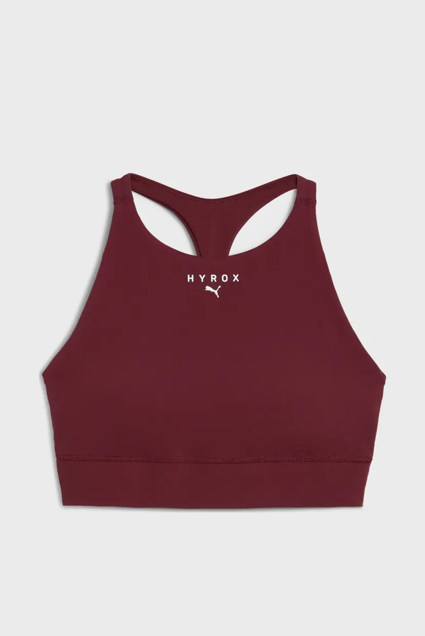 Женский бордовый топ PUMA x HYROX SHAPELUXE High Neck Bra Women 7