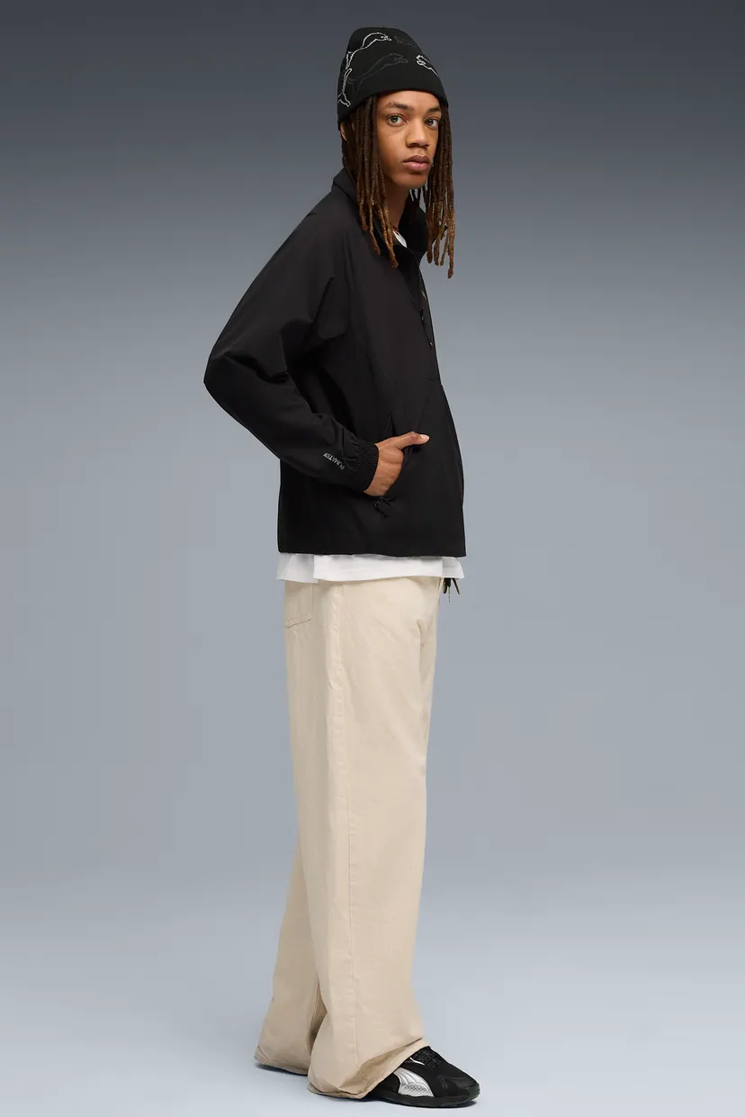 Чоловіча чорна спортивна кофта PUMATECH Relaxed Half-Zip Crew Sweat 3
