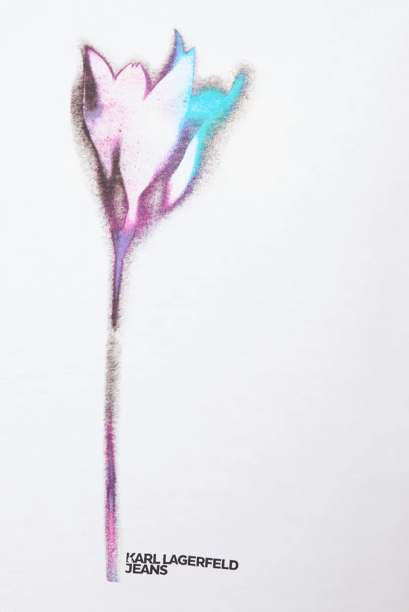 Жіноча біла футболка reg flower colour 3