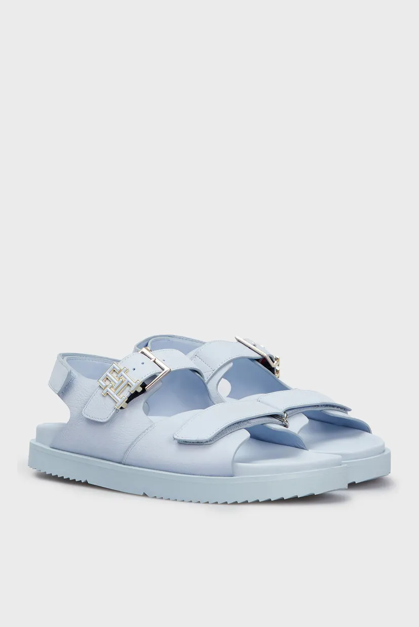 Женские голубые нубуковые сандалии TH HARDWARE NUBUCK SPORTY SANDAL 3