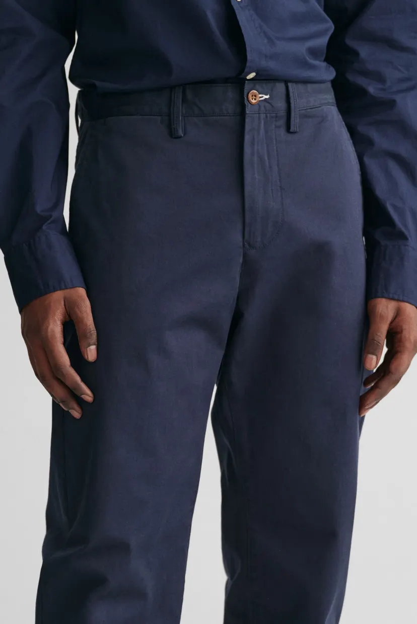 Мужские темно-синие чиносы REGULAR TWILL CHINOS 5