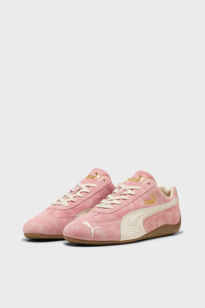 Розовые кожаные кроссовки Speedcat Faded Sneakers Unisex 3