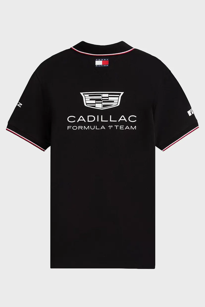 Чоловіче чорне поло TH x Cadillac Formula 1® Team 6
