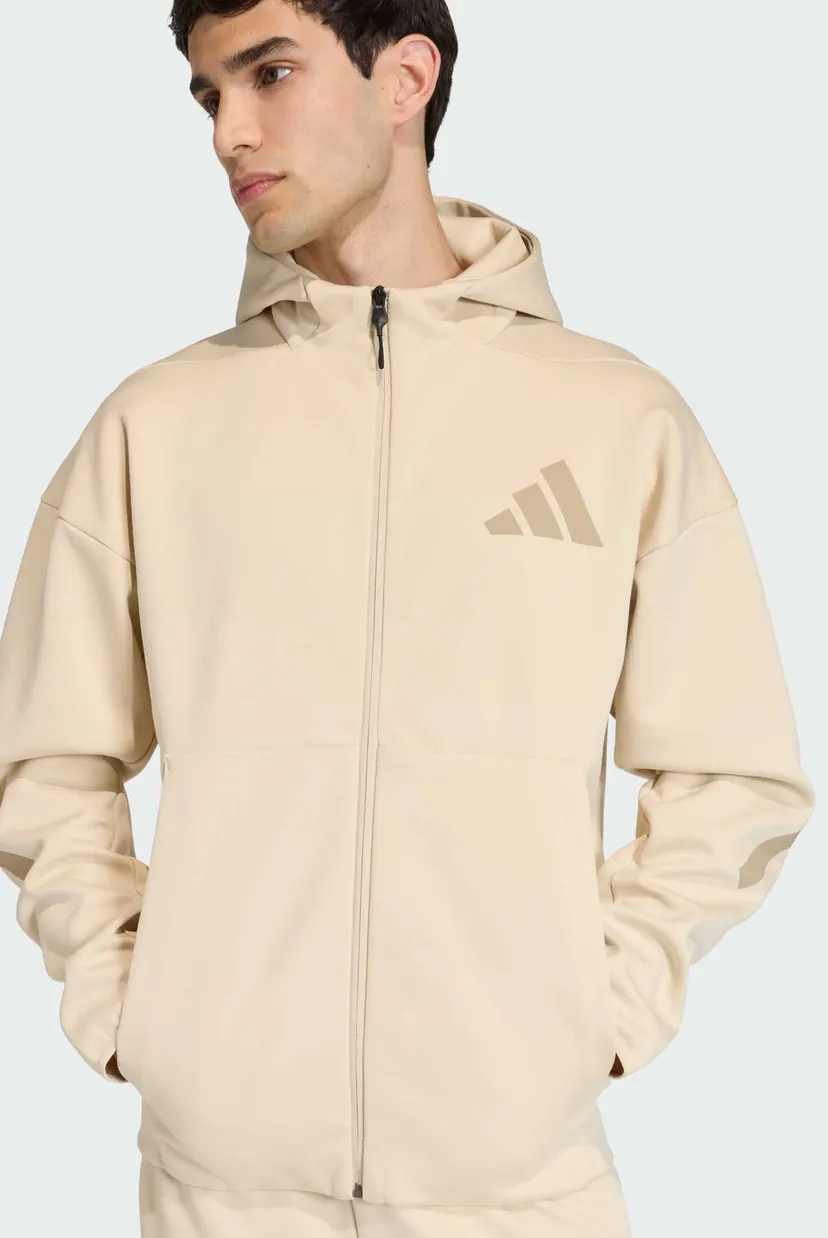 Чоловіча бежева спортивна кофта New adidas Z.N.E. Full-Zip 4