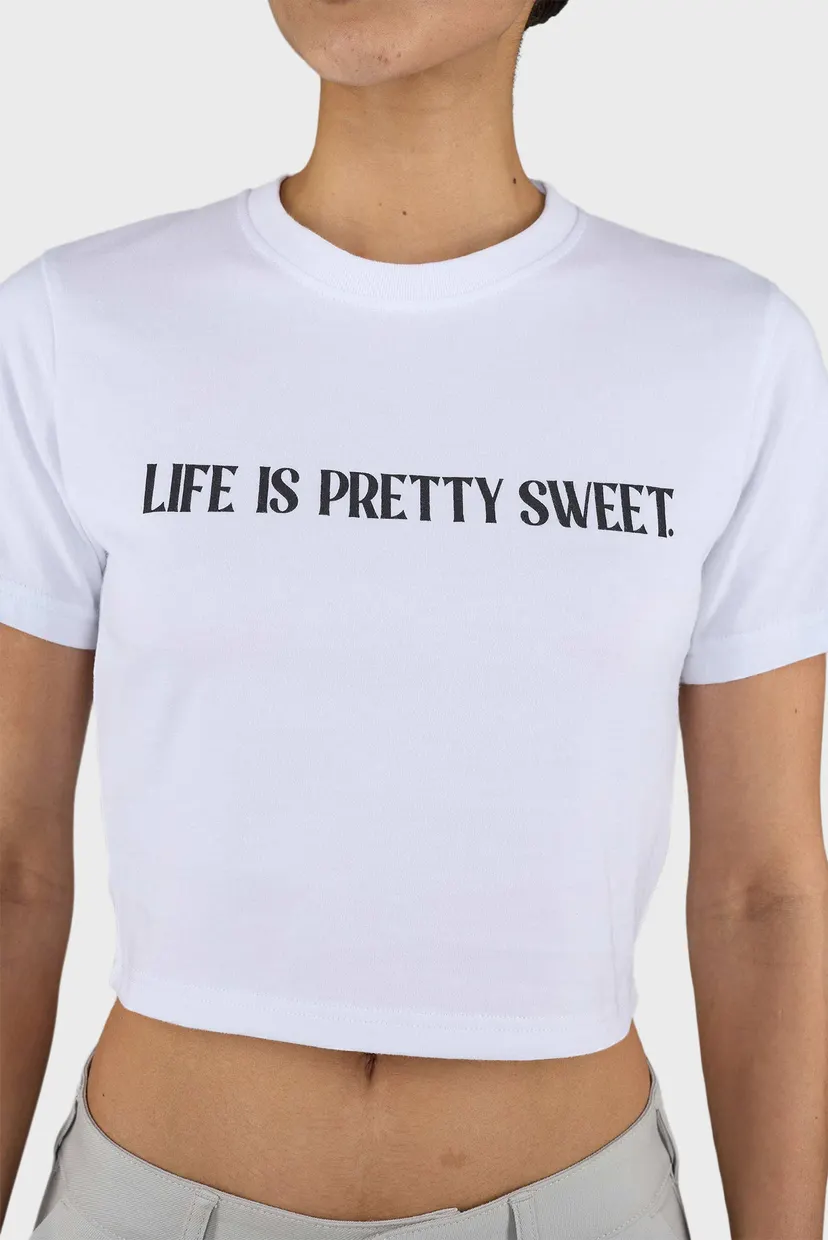 Жіноча біла футболка Tinca Cropped Baby Tee 5