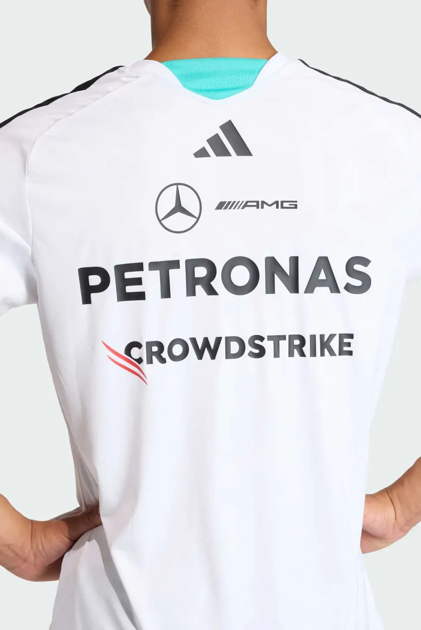 Мужская белая футболка MERCEDES - AMG PETRONAS FORMULA 1 TEAM DRIVER 5
