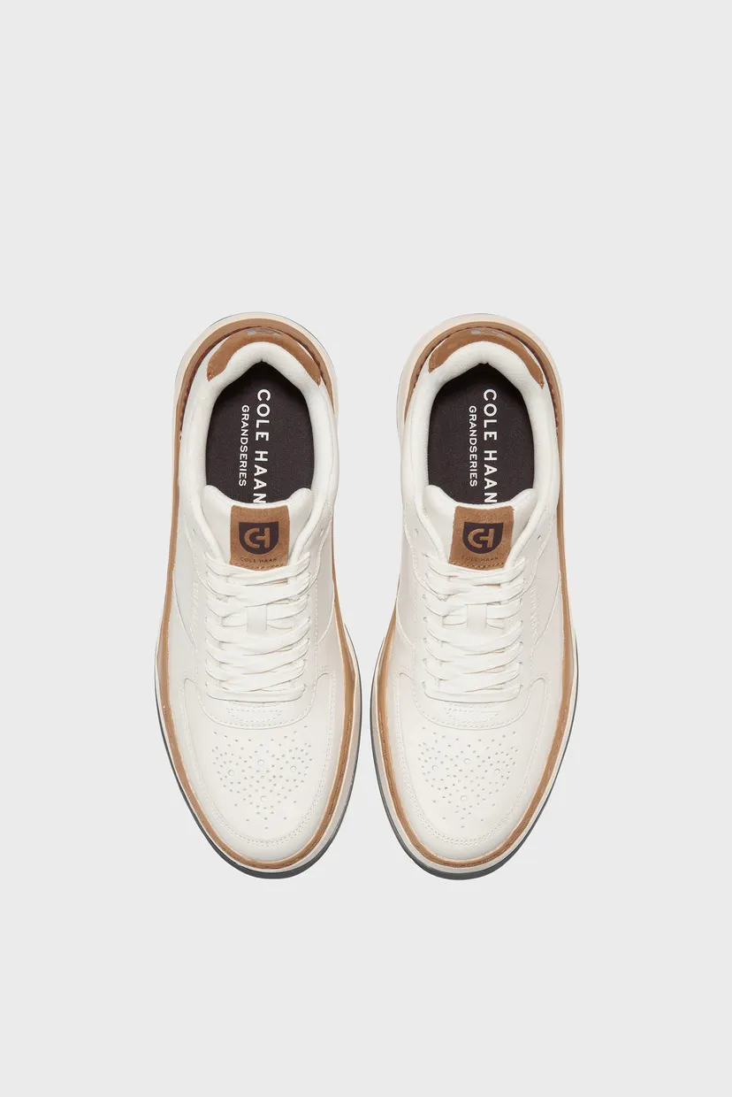 Мужские белые кожаные сникерсы GrandPrø Crossover Sneaker 4