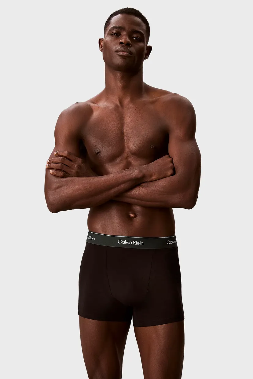 Мужские черные боксеры (3 шт) RELAXED FIT TRUNK 2
