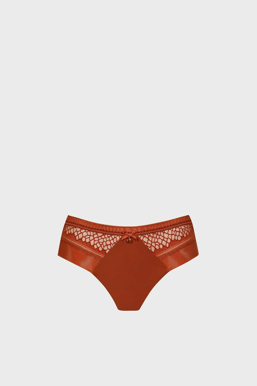 Женские терракотовые трусики 4