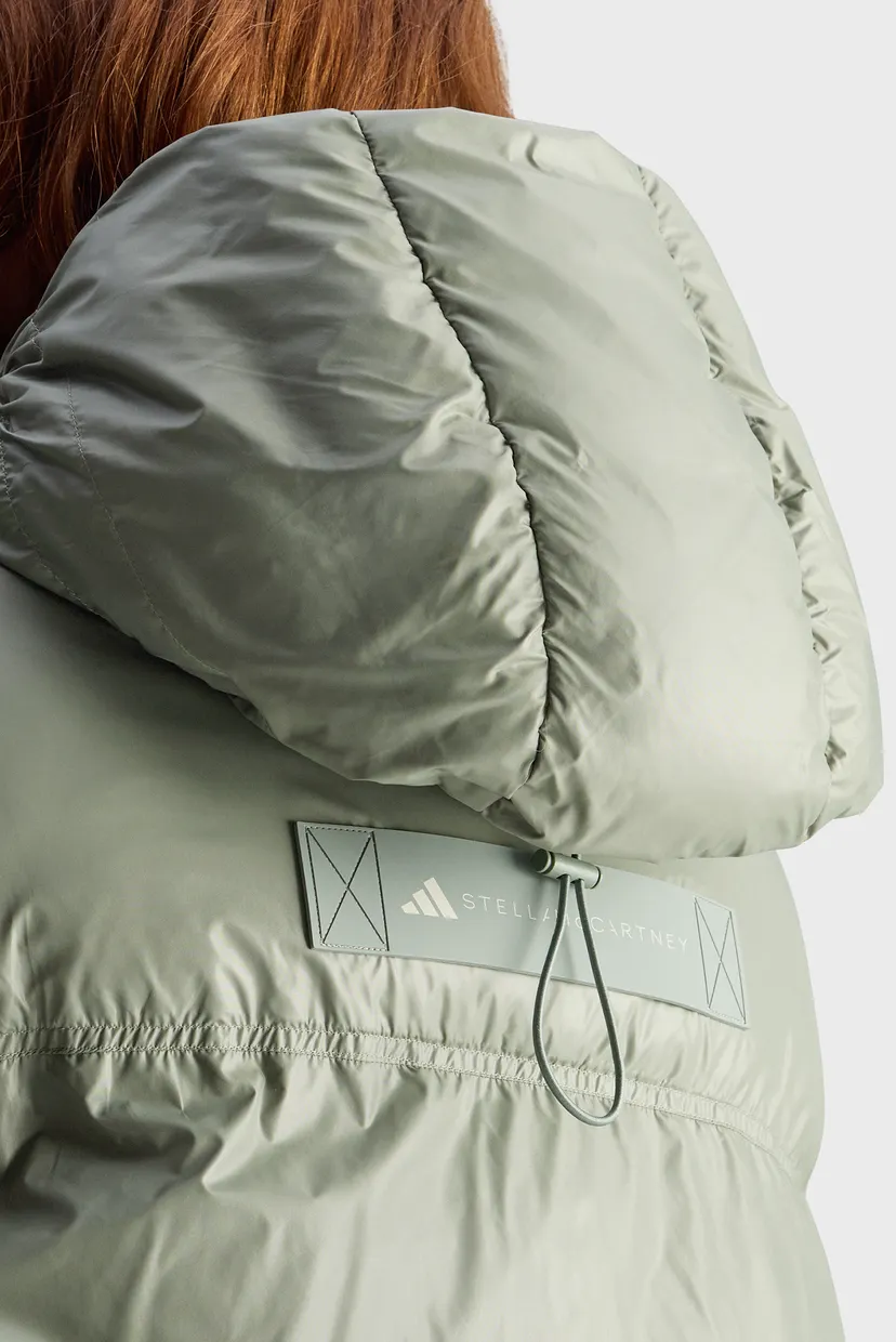 Женская оливковая куртка adidas by Stella McCartney TrueNature Short Padded 6