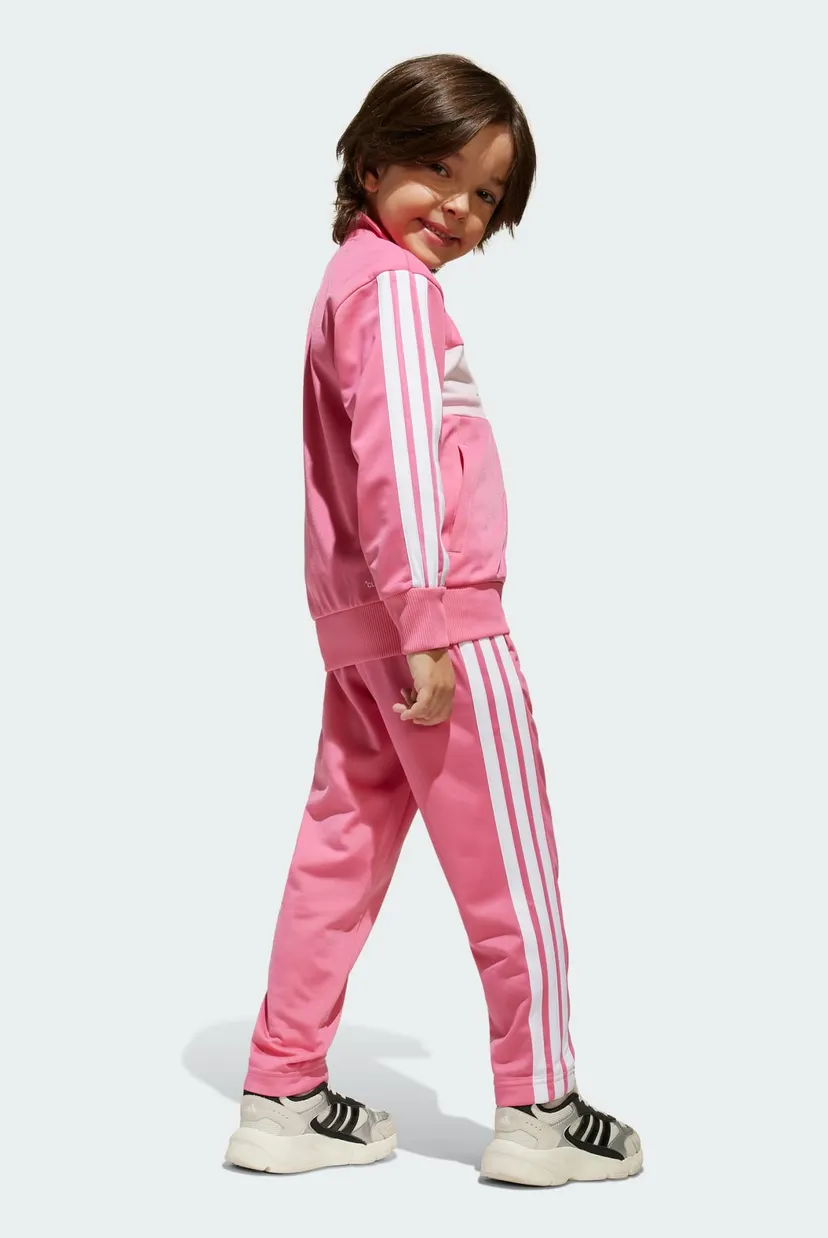 Дитячий рожевий спортивний костюм (кофта, штани) Seasonal Essentials Tiberio 3-Stripes Tricot Kids 6