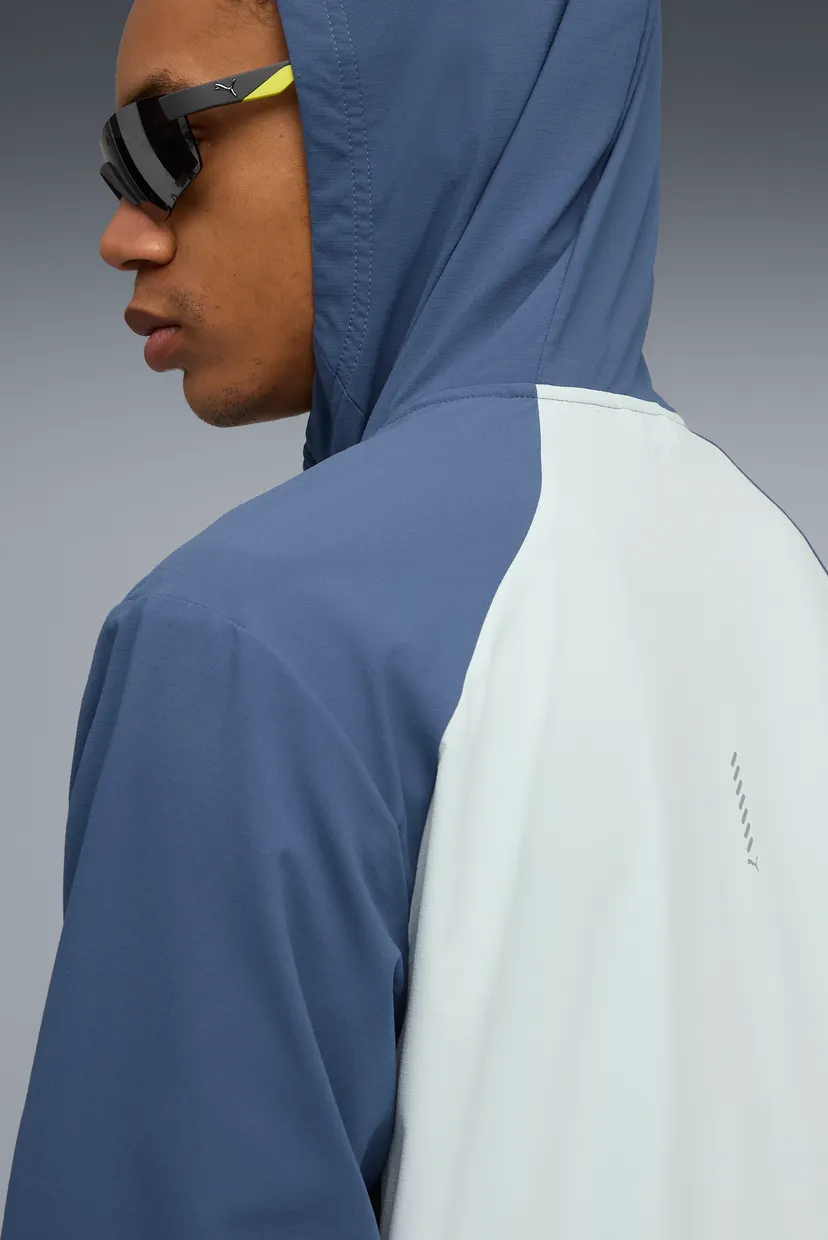Мужская синяя ветровка RUN ULTRAWEAVE Hooded Jacket Men 5