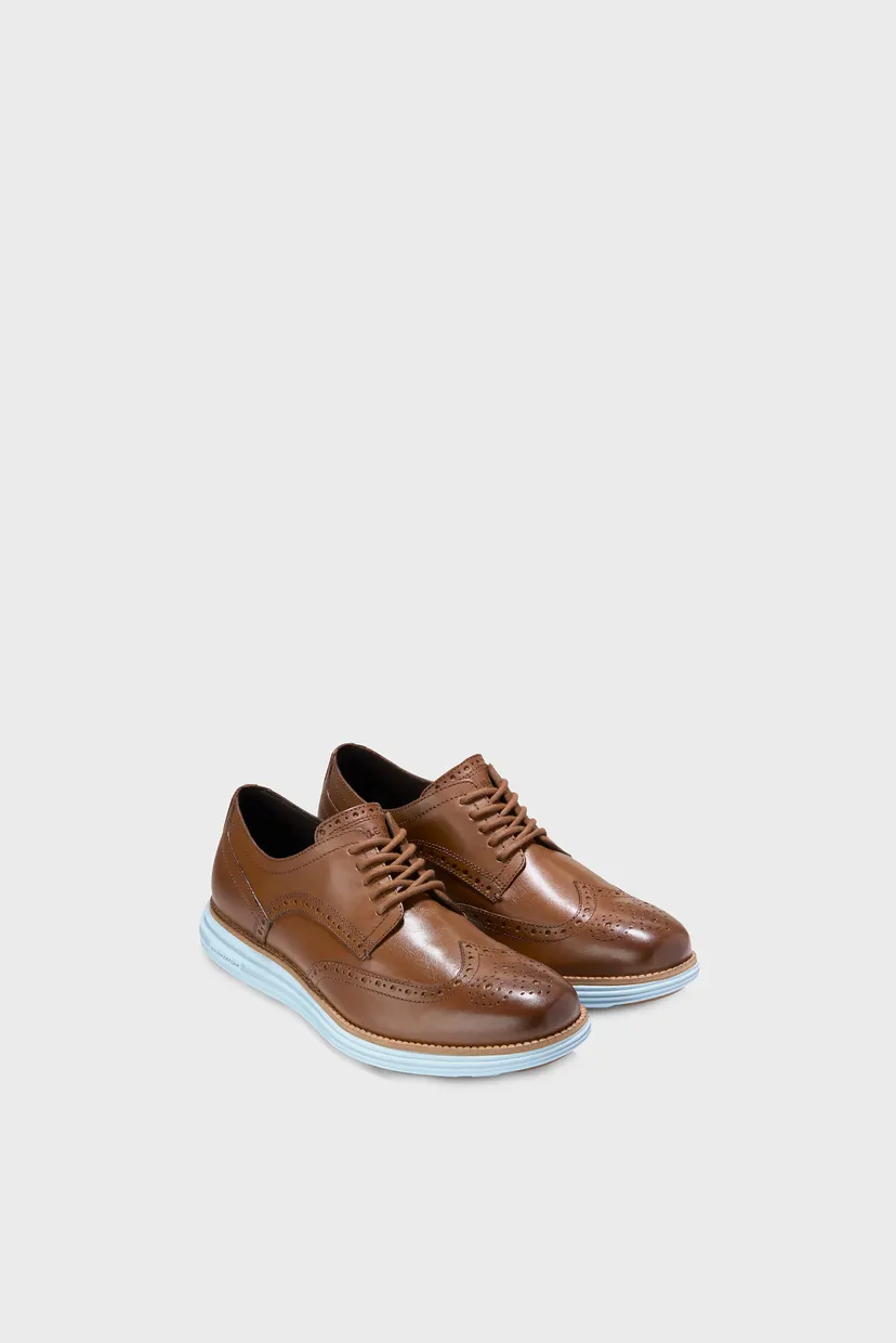 Мужские коричневые кожаные броги ØriginalGrand Remastered Wingtip Oxford 5