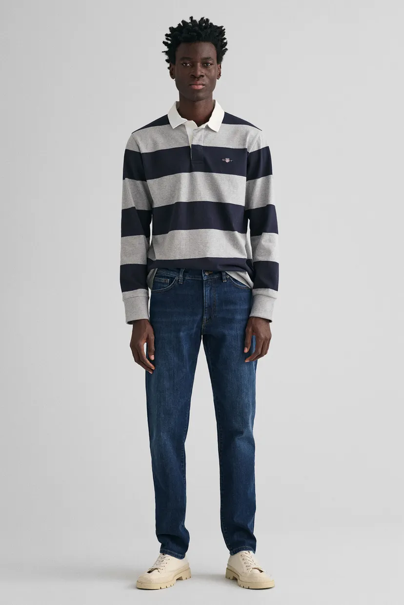 Мужские темно-синие джинсы SLIM GANT JEANS 4