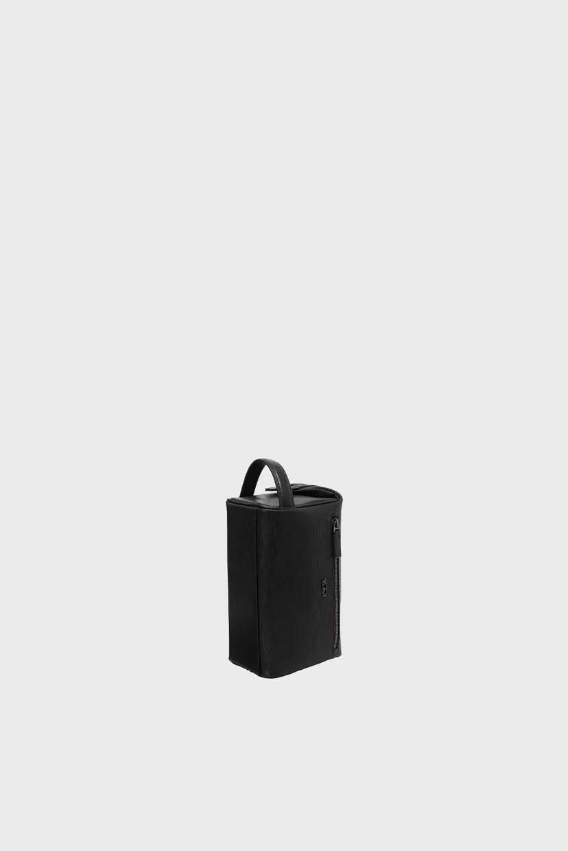 Черная кожаная косметичка TUMI TRAVEL 5