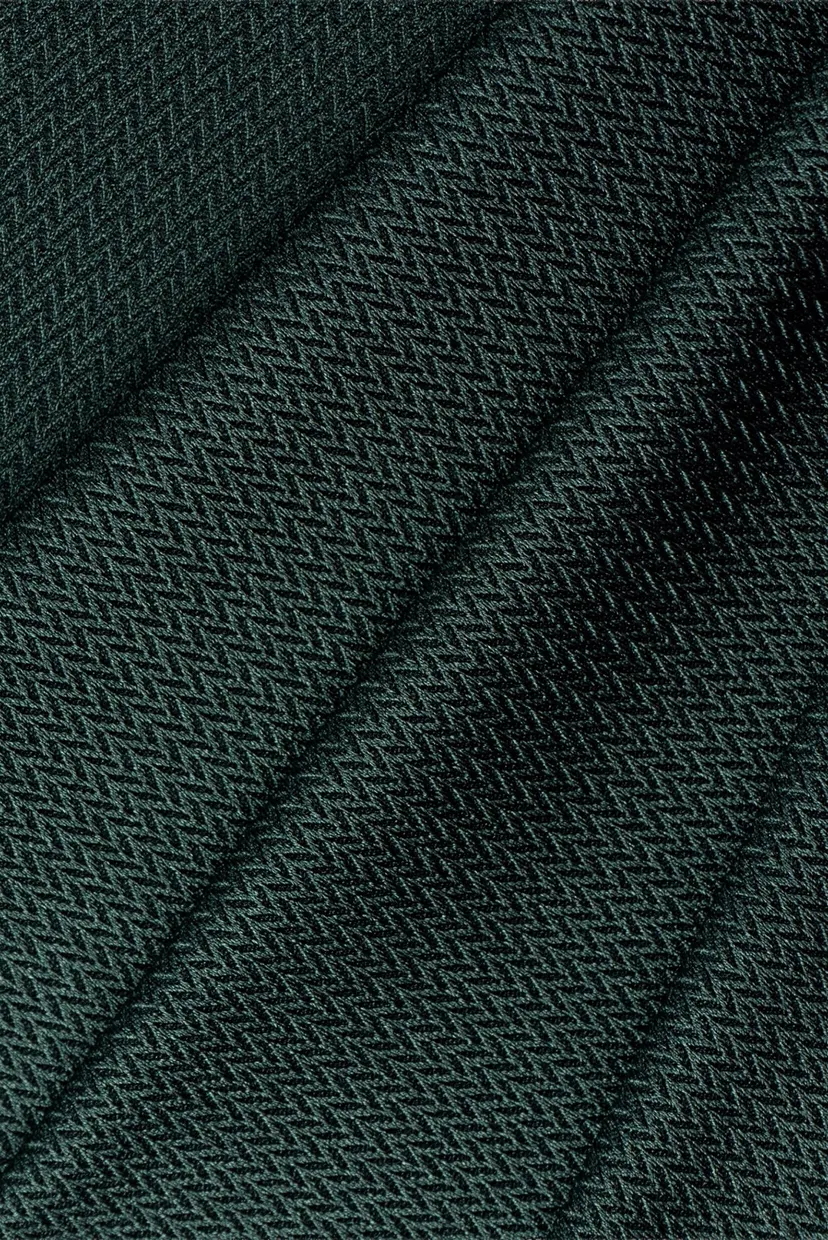 Жіночий темно-зелений жакардовий ліф від купальника 6