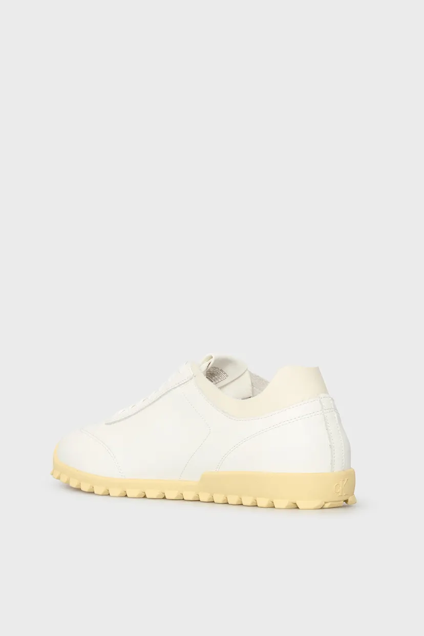 Женские белые кожаные сникерсы LOW PROFILE RUNNER MG LTH MIX 5