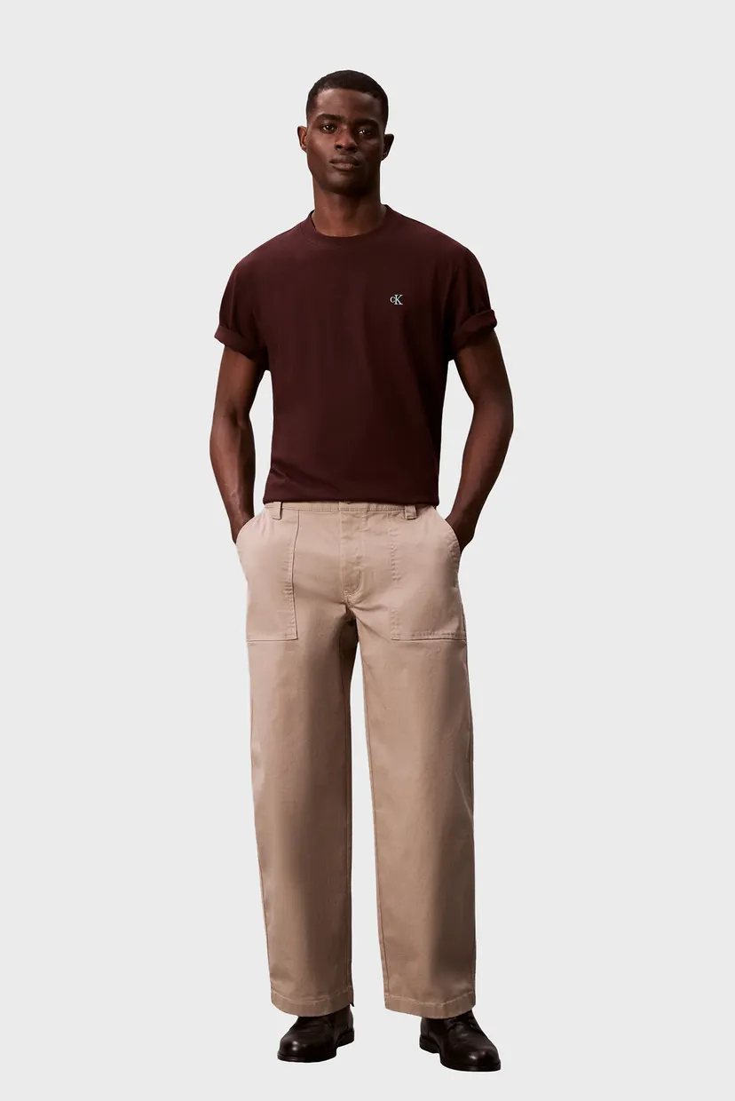 Мужская коричневая футболка EASY Calvin Klein Jeans LV04RC275G